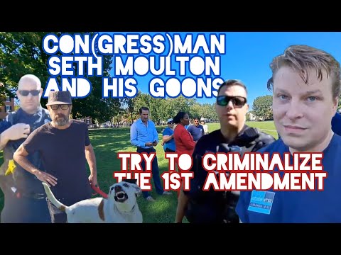 CONgressMAN SENDS GOONS AFTER CITIZENS. COPS CODE 3. DISMISSED. SETH MOULTON. SALEM MASS