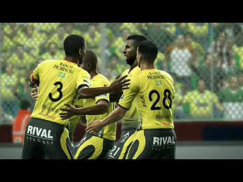 Pes 2013 Gameplay Barcelona SC  vs Sao Paulo copa Libertadores 4tos de Final Vuelta pesedit 3.8