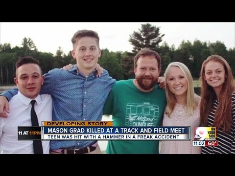An emotional goodbye: Teen sobs over loss of friend, Mason graduate Ethan Roser