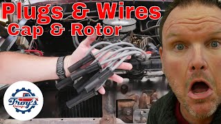 Ep.18 1979 Ford F250 Restoration - New Plugs Wires Cap and Rotor - Bumper mount FAIL
