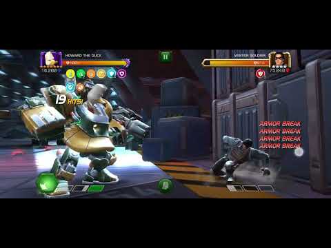 HOWARD THE DUCK 7 star Rank 1 showcase. Fully Synergized damage.