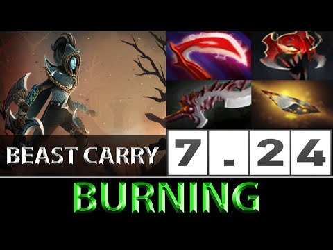 BurNIng [Phantom Assassin] Legendary Beast Carry ► Dota 2 7.24