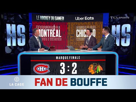 Cole Caufield à l'après-match