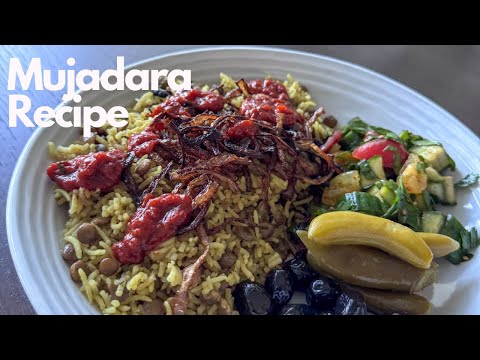 Lebanese Mujadara Recipe | Vegan Mujadara | High Protein lentil And Rice Dish