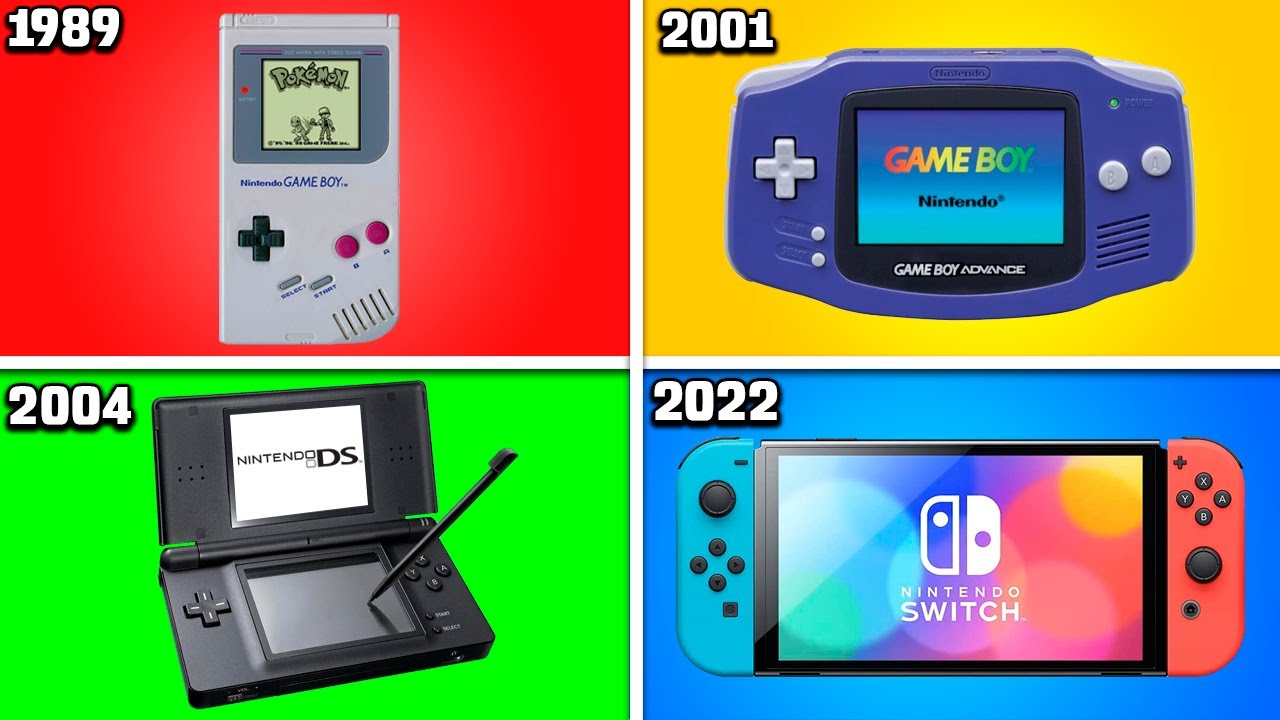 EVOLUÇÃO DOS PORTÁTEIS DA NINTENDO