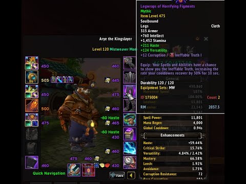 Rank 1 N'zoth Mythic    Rising Mist   308k hps first kill