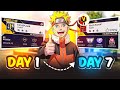 Transforming 1 Noob ID Into 10 00 000 Pro ID In Just 7 Days Garena Free Fire