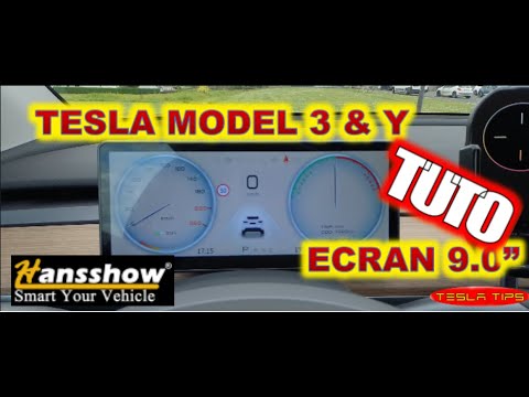 TESLA Model 3 & Y Ecran HANSSHOW 9 0 TUTO (English subtitles)