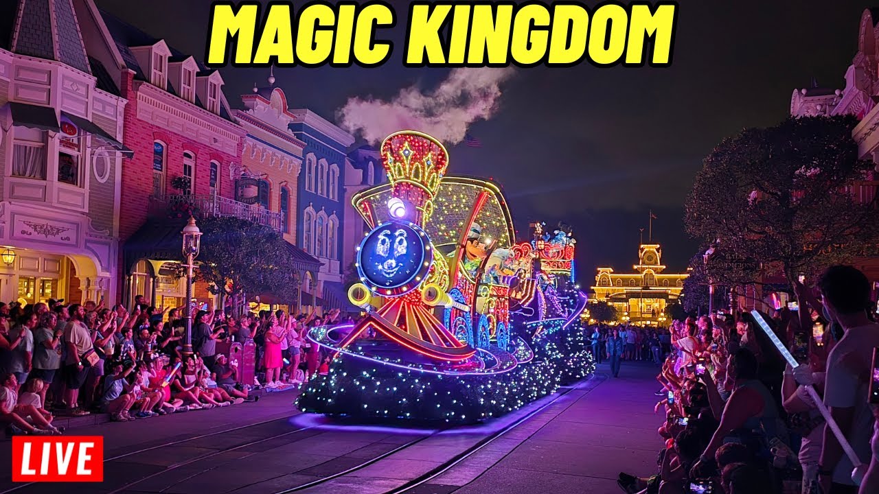 🔴Live Magic Kingdom Tuesday Rides Shows Parades and Fireworks at Walt Disney World 4/7/2026
