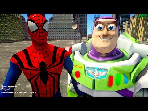 Spiderman vs Buzz Lightyear