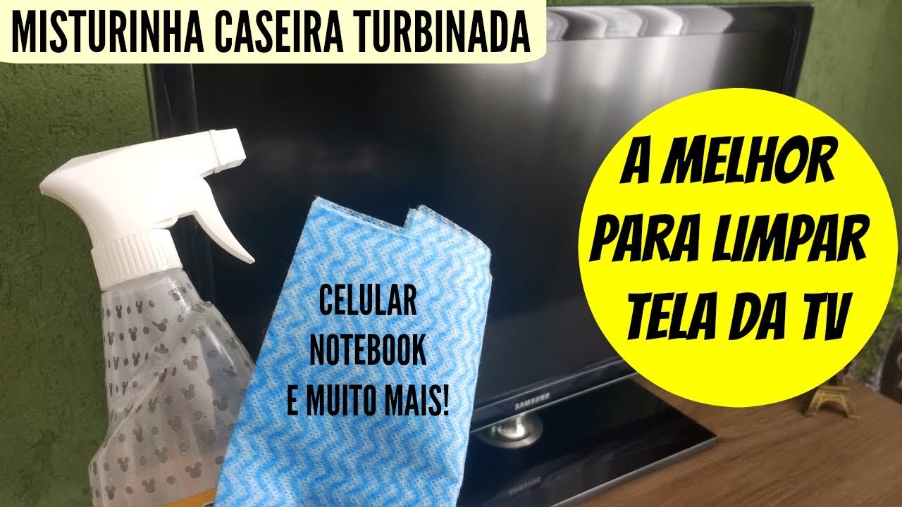 DICAS PARA LIMPAR A TELA DA TV COM MISTURA CASEIRA DEIXA TUDO BRILHANDO! @decorandodrikka