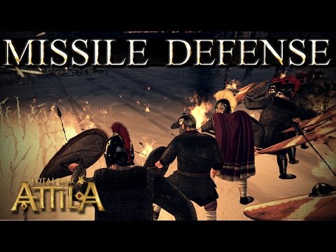 Total War Attila Mechanics - Testudo, Spaghetti Loose Formation vs Missiles