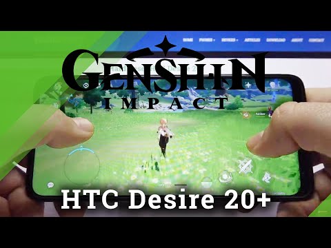 HTC Desire 20+ - Genshin Impact - Settings & Gameplay
