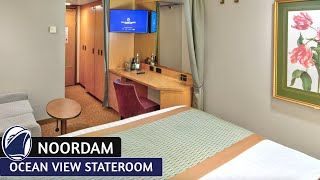 HAL Noordam | Oceanview Stateroom Walkthrough Tour & Review 4K | Holland America Cruise Line