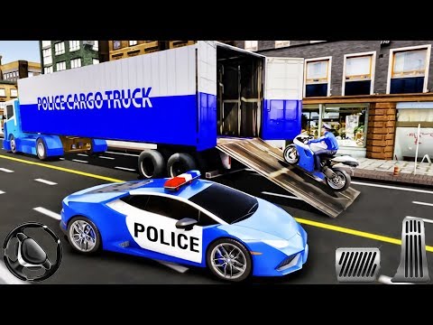 US Police Transporter Plane Simulator - Driving Police Car | Android Gameplay