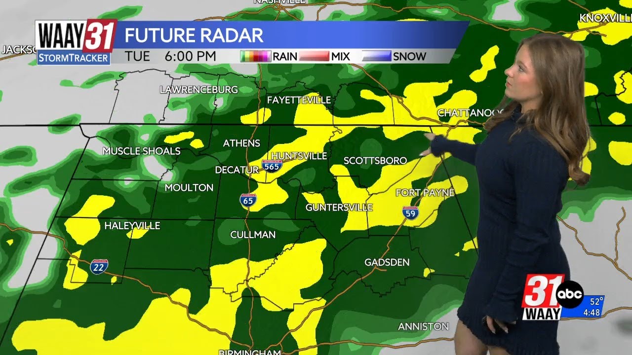 Increasing rain chances and temperature changes over the next few days