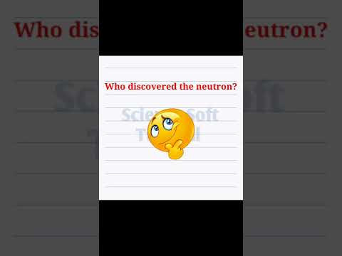 Who discovered neutron #shorts #science #sciencesofttutorial #gk #neutrons  #atomicstructure #atom