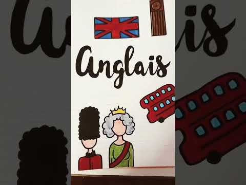 voilà la page de garde de mon cahier d'anglais 😆