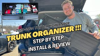 2020- 2024 Toyota Highlander Rear Trunk Organizer From CarTrimHome
