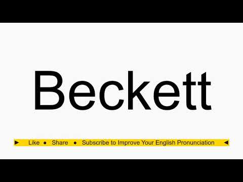 How to pronounce Beckett