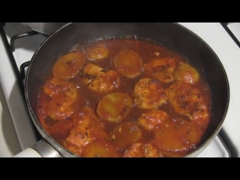 Pollo en salsa CERO GRASA.- RecetasdeLuzMa.
