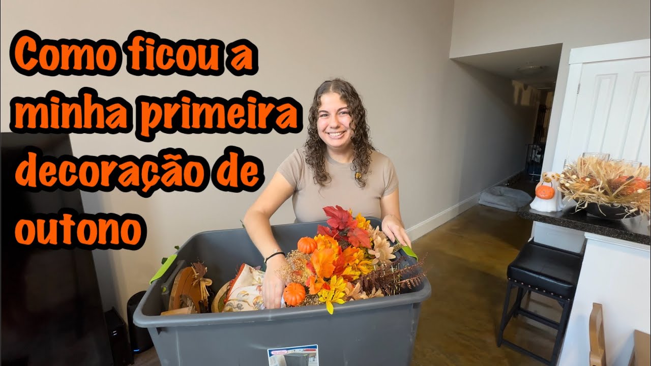 Minha primeira decoração de outono no apartamento