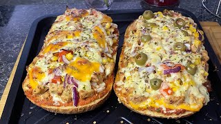 Chicken Tikka Pizza Recipe | quick easy without making dough pizza for kids holiday