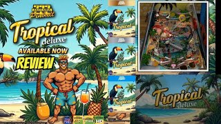 Tropical Deluxe is an AtGames Zaccaria Pinball Paradise with 10 Flippers!