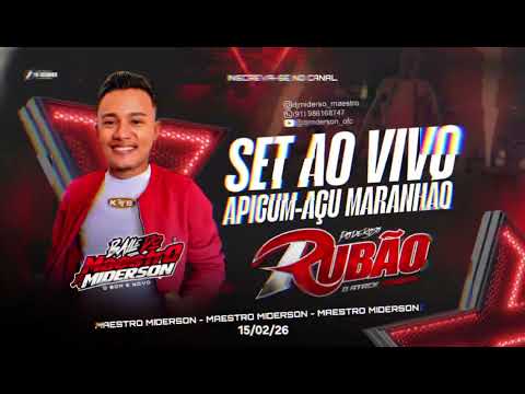 AO VIVO PODEROSO RUBÃO E DJ MIDERSON EM APICUM-AÇU DO MARANHÃO 14/02/26 @djmiderson_ofc 