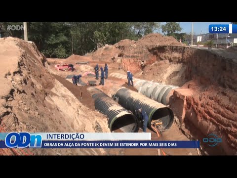 Obras de alça da Ponte JK devem se estender por mais uma semana 12 08 2021