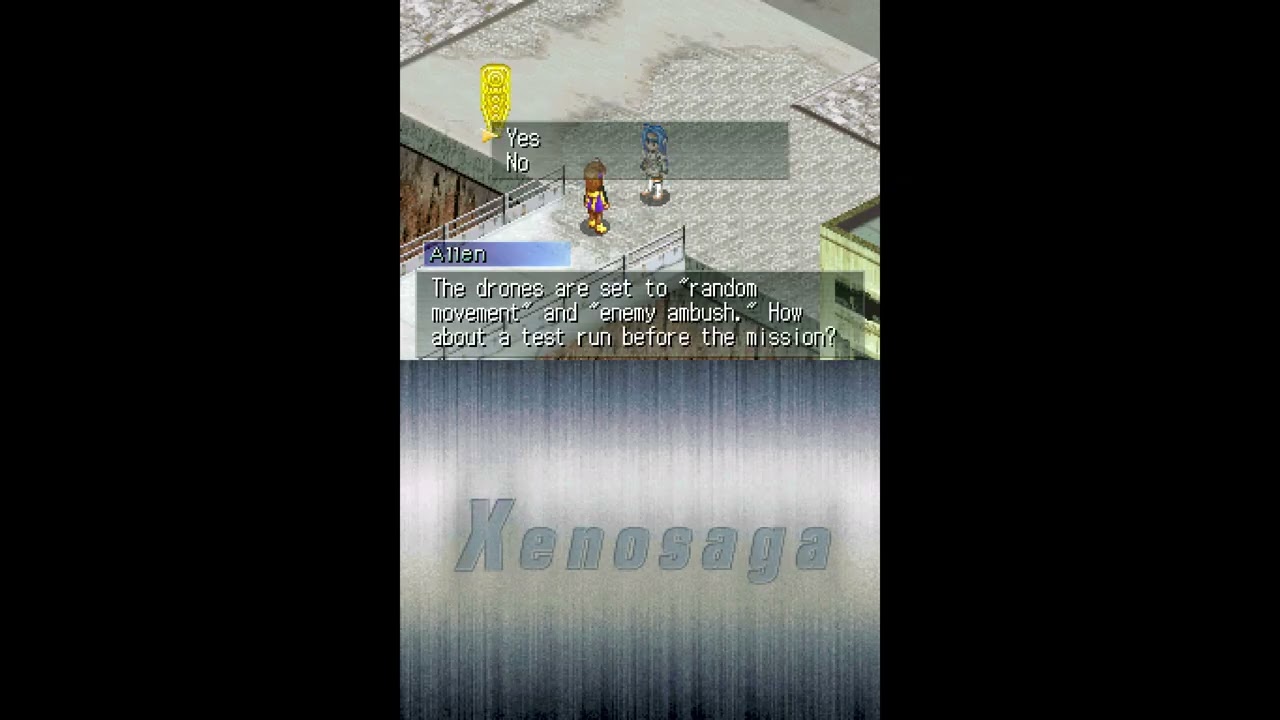 Xenosaga I + II English Beta Patch Gameplay | DeSmuME NDS | RetroArch