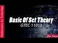 Basic Of Set Theory (GTEC 11013)