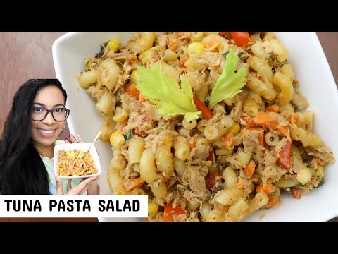 HOW TO MAKE TUNA PASTA SALAD- CARIBBEAN STYLE