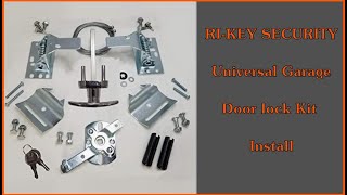 RI-KEY SECURITY - Universal garage door lock kit -Step by step install