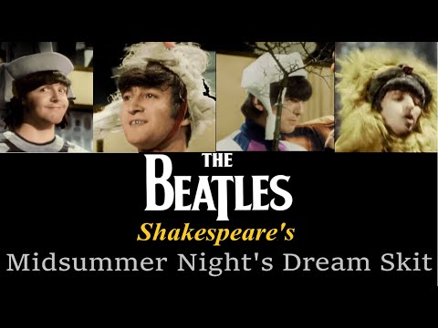 The Beatles - Shakespeare's A Midsummer Night's Dream Skit 1964 - Best quality (With captions)