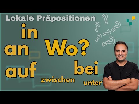 Wo? „in“ „an, "auf", "bei" 🇩🇪 | Deutsch lernen |  |Lokale Präpositionen Deutsch lernen | A1.2 Kap. 3