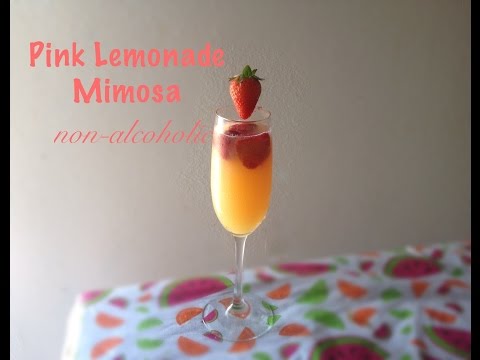 Thirsty Thursday | Pink Lemonade Mimosa Non-Alcoholic | VEDA Day 6