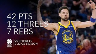 [高光] Klay Thompson  42 Pts VS Rockets