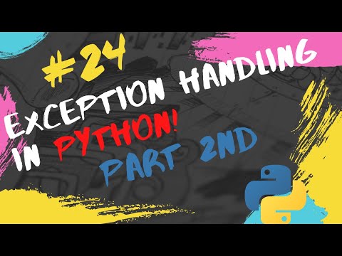 24 Python Tutorial For Beginners Exception Handling In Pythonpart 2nd