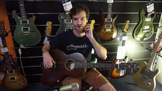 Video thumbnail for IBANEZ AVNB1E BV ACOUSTIC BASS GUITAR - QUICK REVIEW by Haworth Guitars