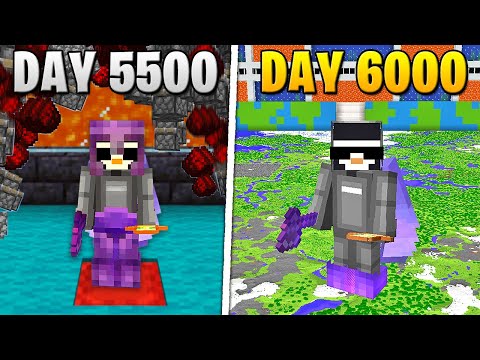 I Survived 6,000 Days in HARDCORE Minecraft...