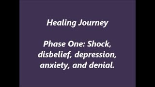 Phase One: Shock, disbelief, anxiety, depression, denial.