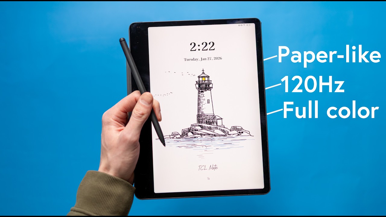 TCL Note A1 NXTPAPER - A 120Hz Tablet for Notes, Reading, & AI Tools