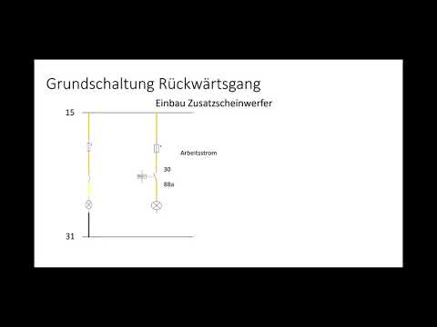 Rückfahrscheinwerfer Relaisschaltung