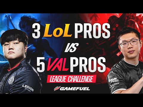 LEAGUE OF LEGENDS vs VALORANT 3v5 - What Happens When A PREMIER VALORANT TEAM Faces TOP LCS PROS?