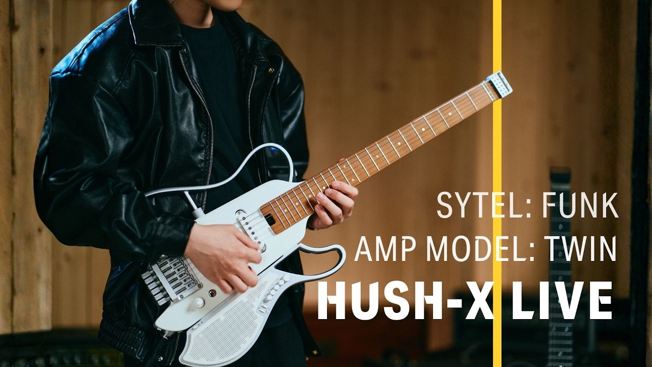 Donner HUSH X LIVE: Built-in Speaker & Amp Tone Test (Funk Studio Jam) - YouTube