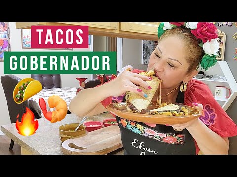 Tacos Gobernador | Recetas Mexicanas Faciles | Elvia La Acapulqueña