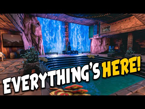 Wonderful Interior Design with Waterfall | CONAN EXILES