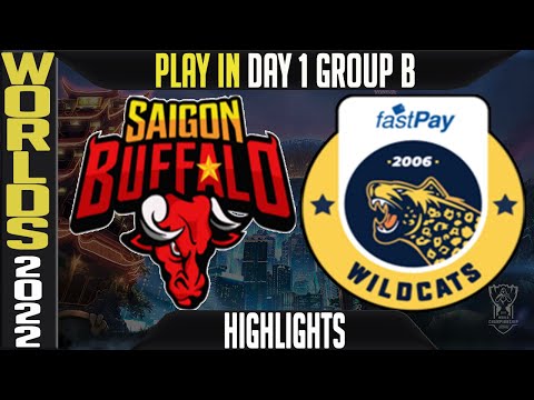 SGB vs IW Highlights | WORLDS 2022 Play-Ins Group B Day 1 | Saigon Buffalos vs Istanbul Wildcats