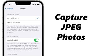 How To Take JPEG Photos With Your iPhone